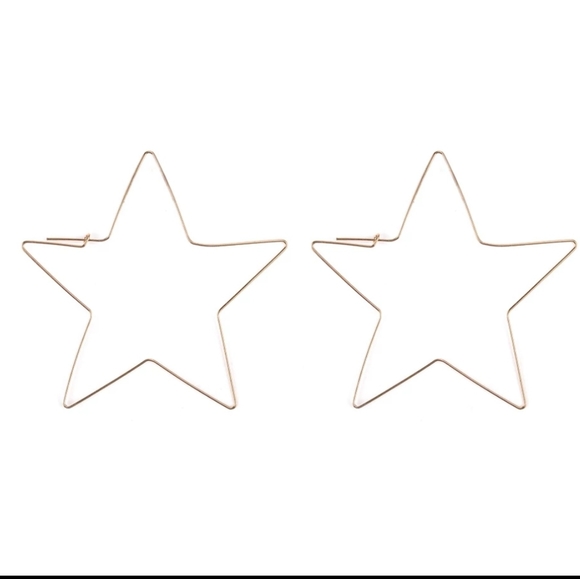*Odessa* Star Hoop earrings - Picture 2 of 2